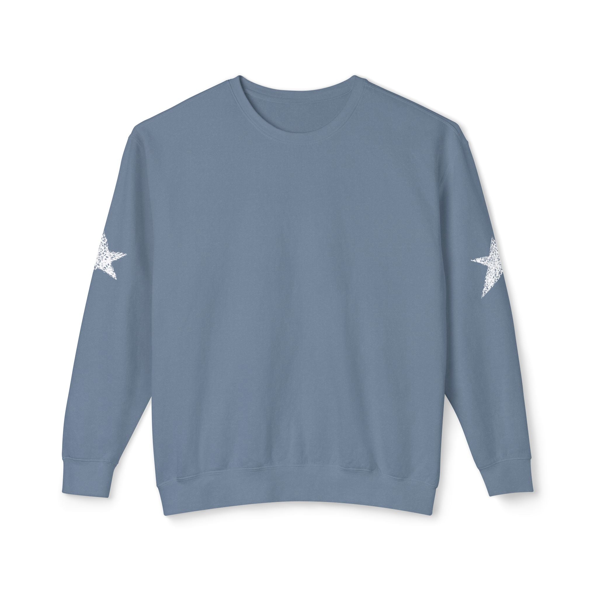 Star Sweatshirt — Blue Jean Star Crewneck Sweatshirt- Loungewear