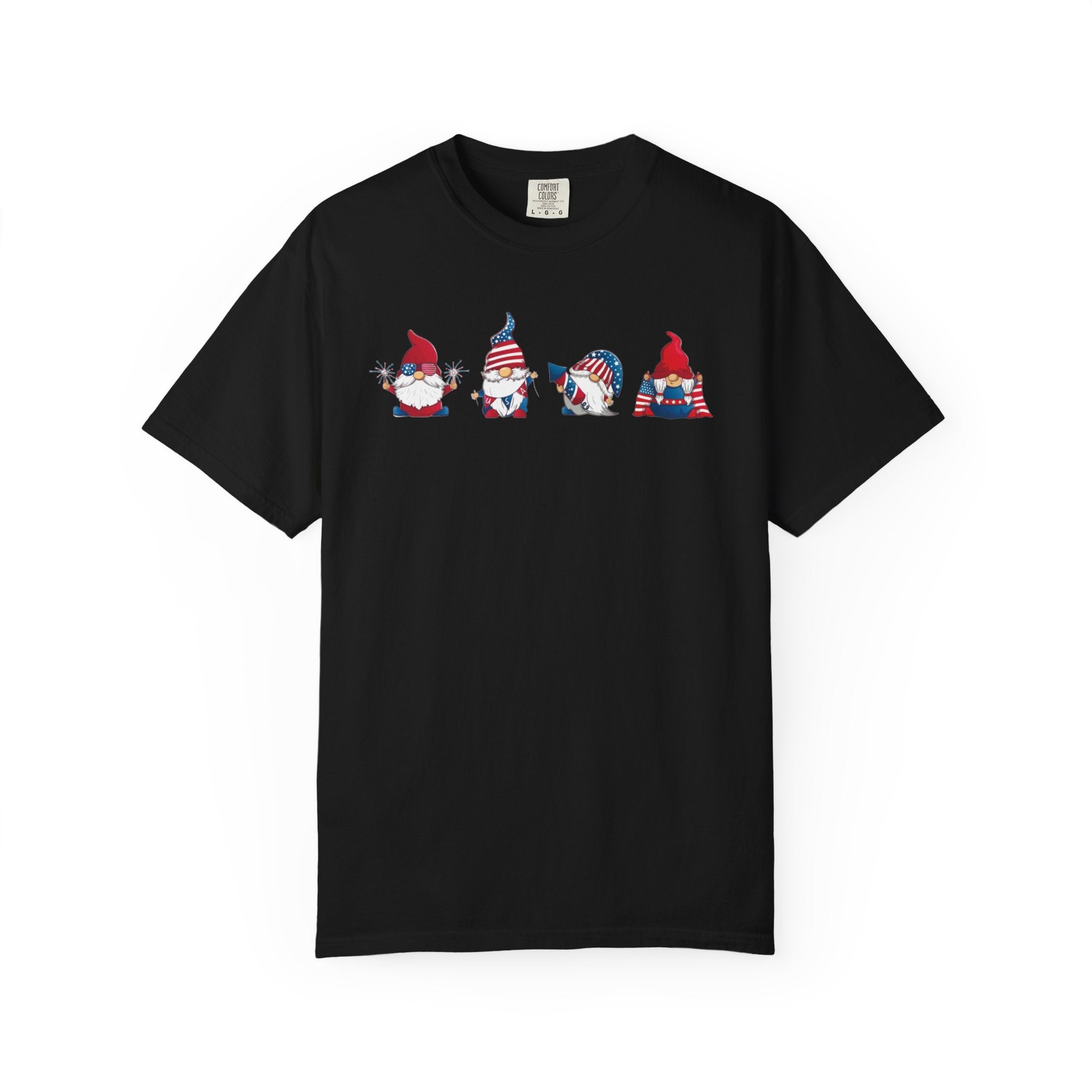 Patriotic Gnomes T-Shirt | American Flag Gnome Trio Tee