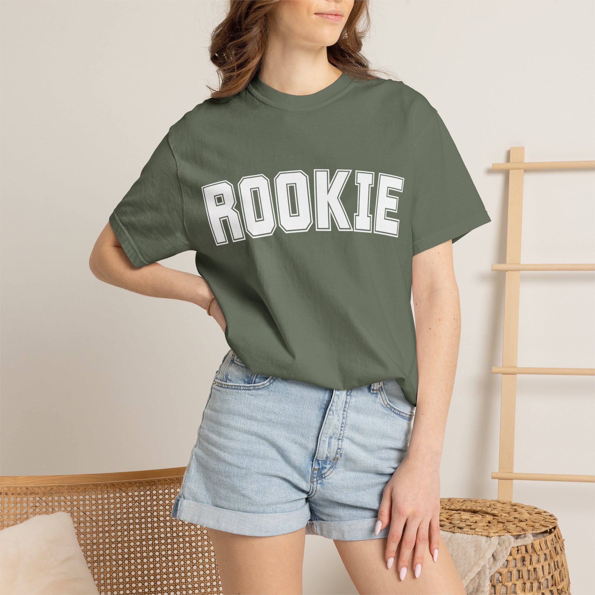Rookie 01 Tshirt — Athletic Letterman Graphic T-Shirt