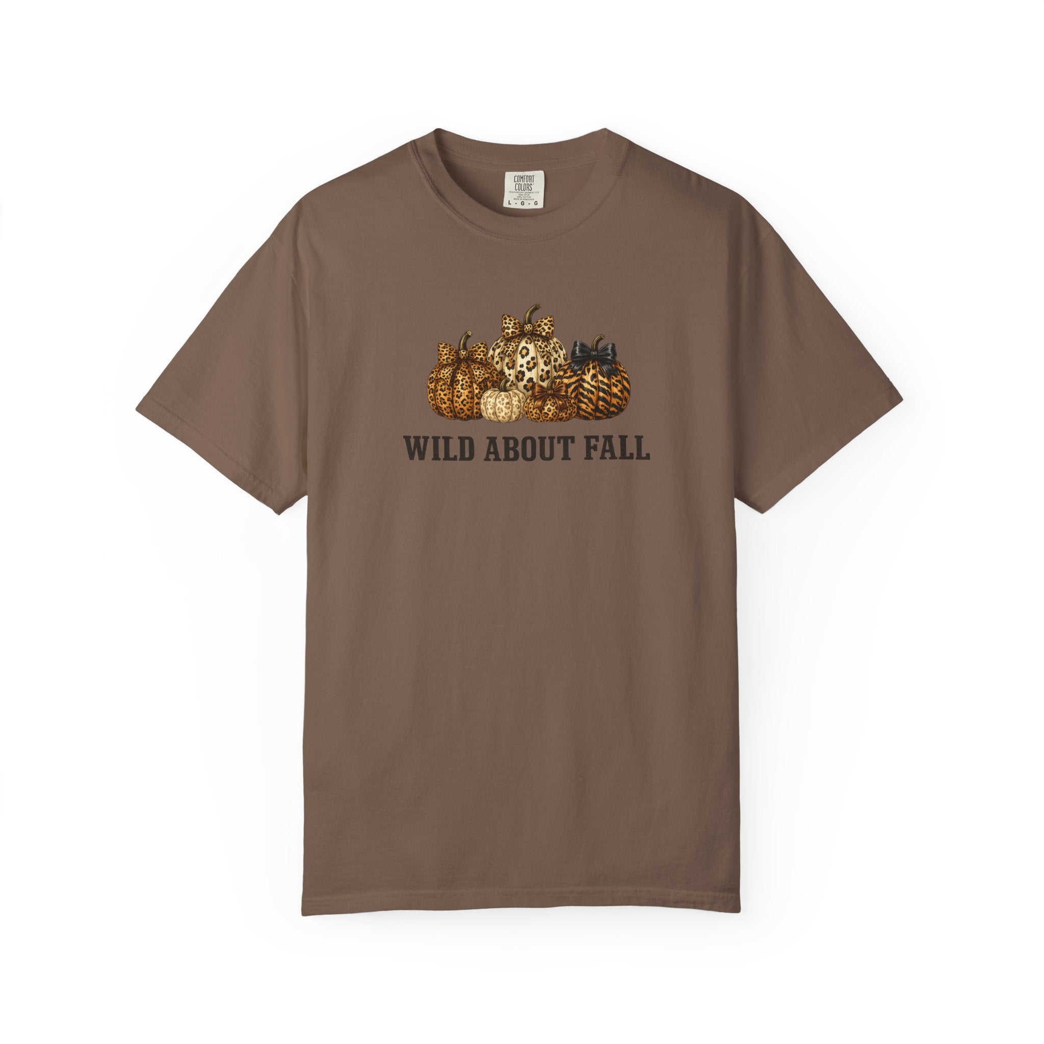Wild About Fall Pumpkin T-Shirt — Animal Print Pumpkin Graphic Tee