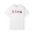Patriotic Gnomes T-Shirt | American Flag Gnome Trio Tee