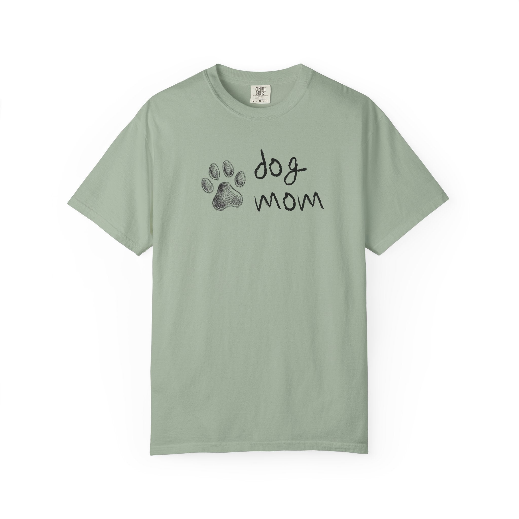 Dog Mom T-Shirt — Paw Print Graphic Tee for Dog Lovers