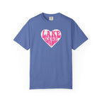 Lake Babe T-Shirt — Hot Pink on Light Pink Heart Graphicr Tee
