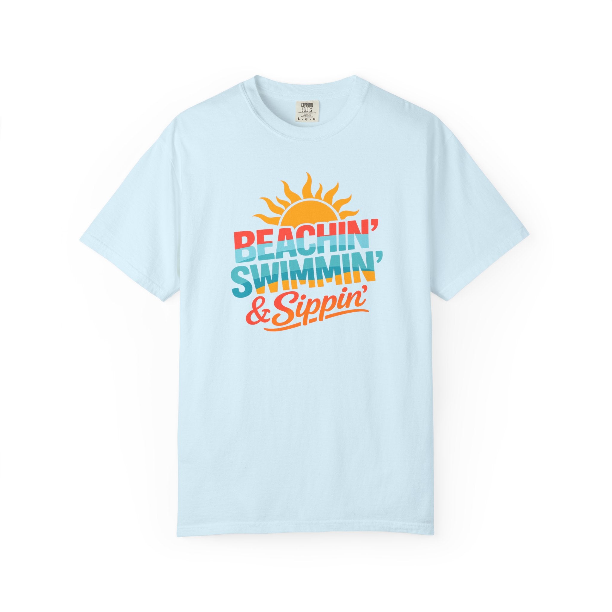 Beachin' Swimmin' & Sippin' T-shirt | Summer Tee