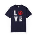 Red Paw Print T-Shirt | Minimal Animal Pet Lover Shirt