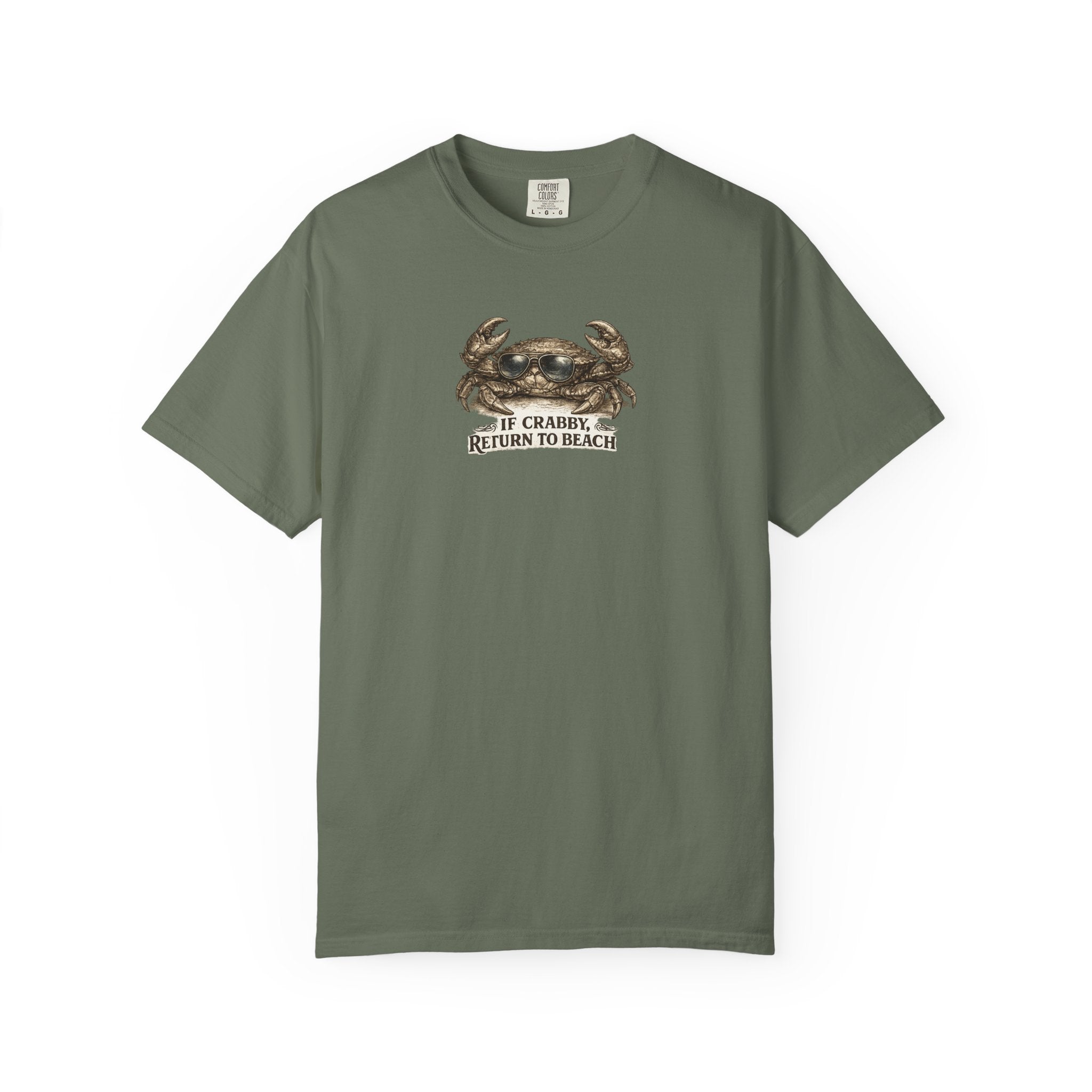 If Crabby Return To Beach  Vintage T-shirt- Cute Graphic Tshirts