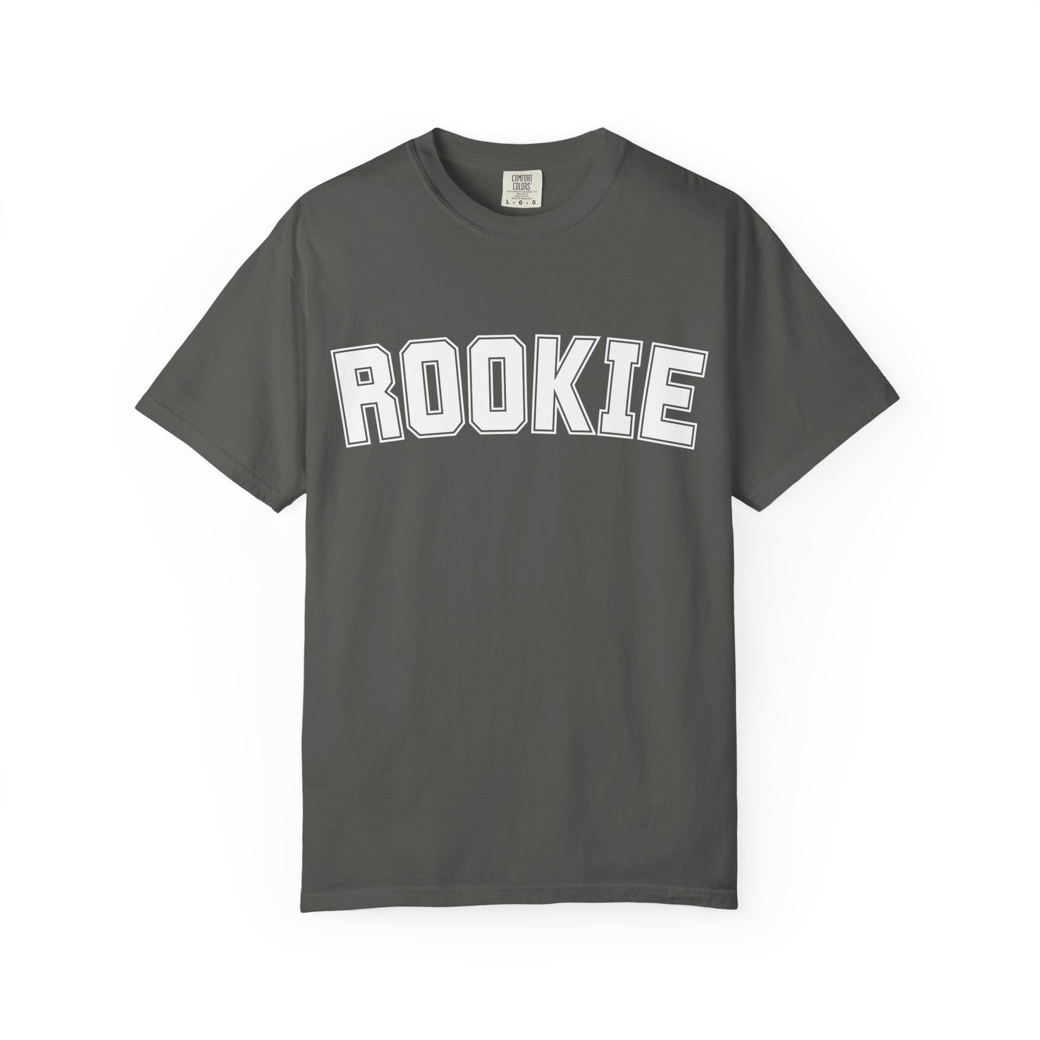 Rookie 01 Tshirt — Athletic Letterman Graphic T-Shirt