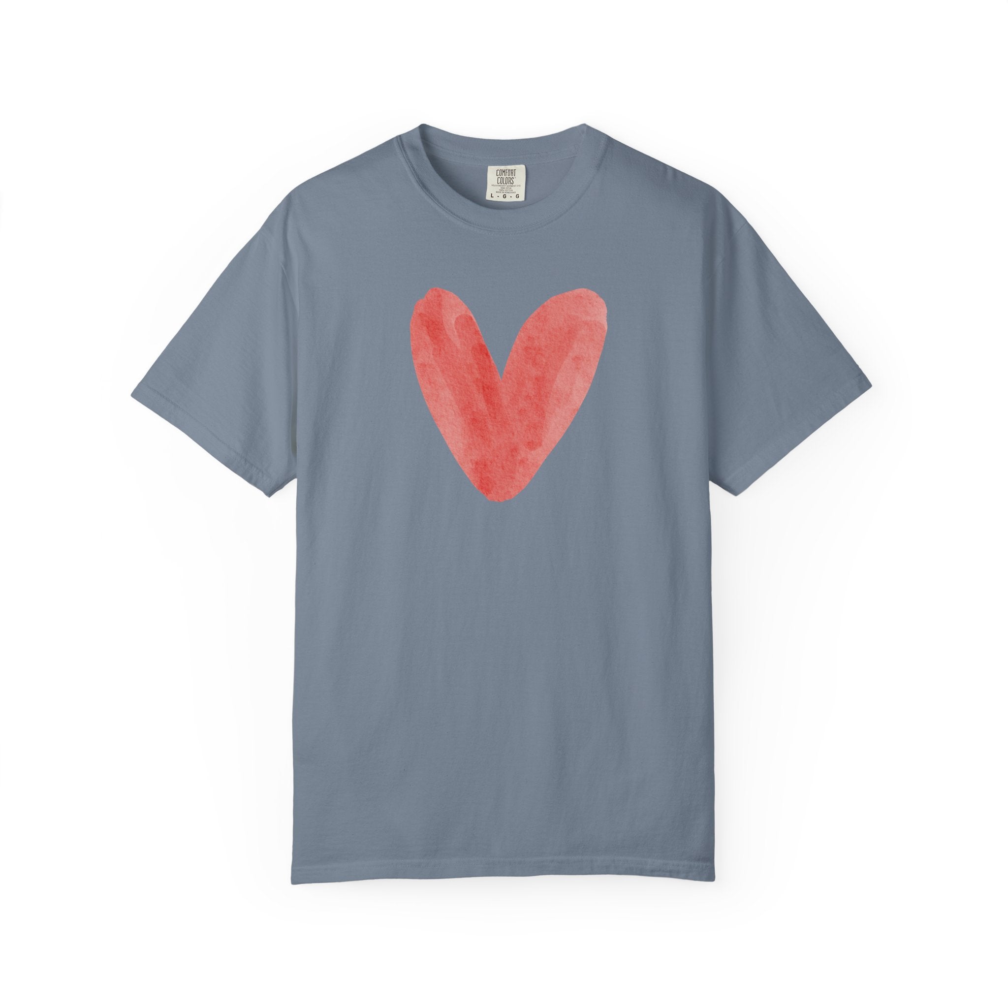 Heart Painted Graphic T-Shirt — Heart Tee for Casual Everyday Wear