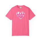 Lake Babe T-Shirt — Hot Pink on Light Pink Heart Graphicr Tee