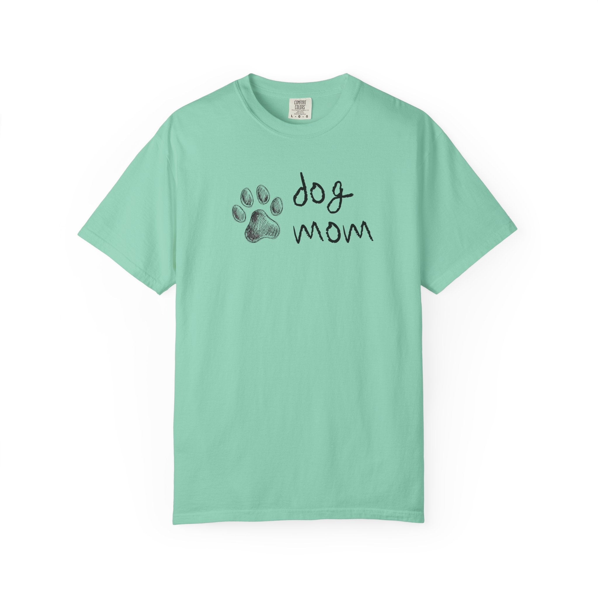Dog Mom T-Shirt — Paw Print Graphic Tee for Dog Lovers