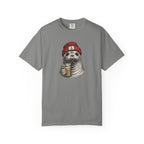 Seal in Beanie with Ice Coffee TShirt — Cute Seal Graphic T-Shirt