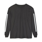 Striped Sleeve T-Shirt — Minimal Stripe Long Sleeve Graphic Tshirt