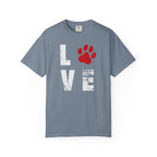 Red Paw Print T-Shirt | Minimal Animal Pet Lover Shirt