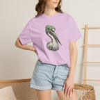 Pelican with Beanie T-Shirt — Ocean Life Graphic Tshirt