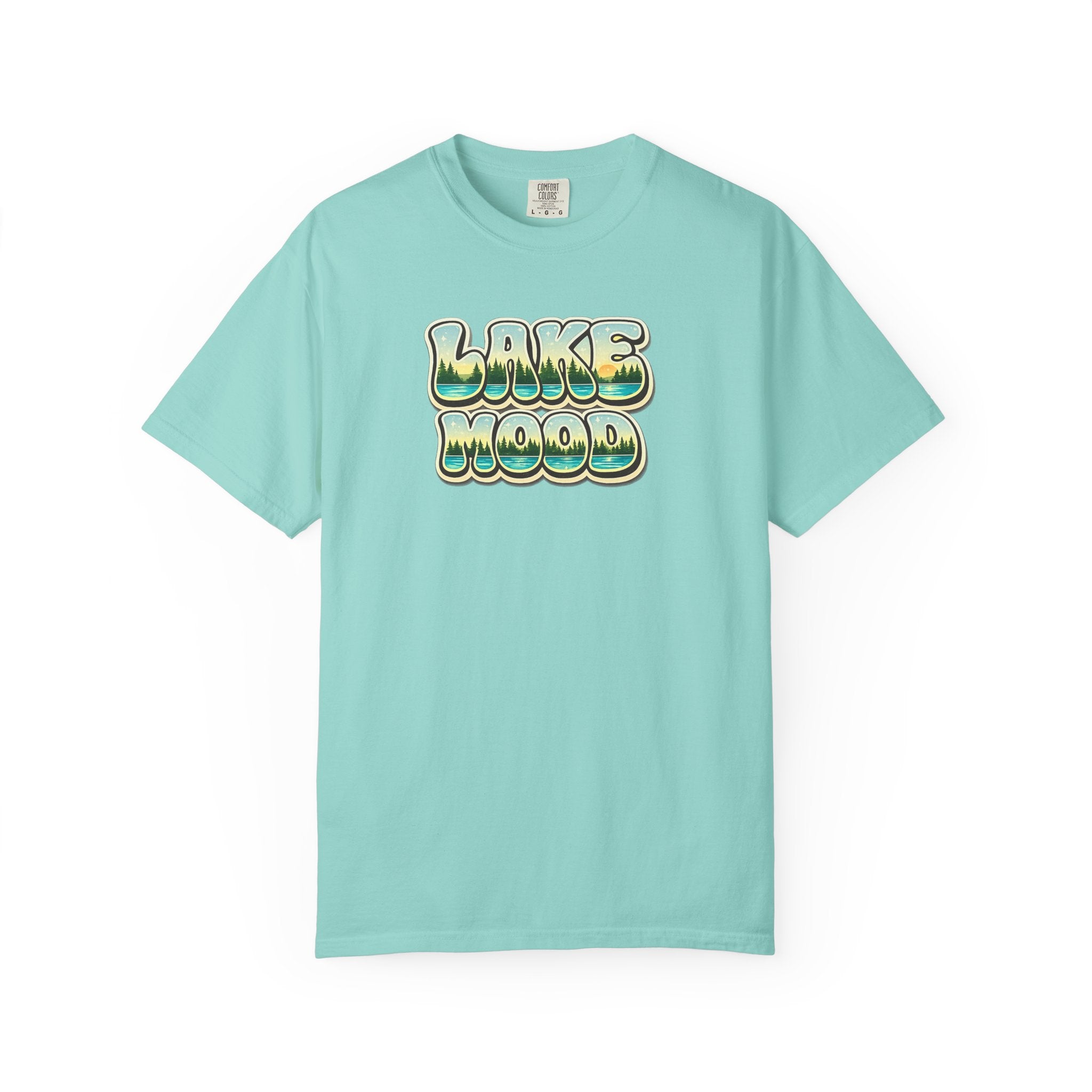 Lake Mood T-Shirt — Retro Bubble Letter Graphic Tee