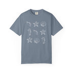 Seaside Sea Shells T-Shirt — Nautical Womens Graphic T Shirt