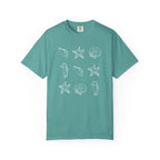 Seaside Sea Shells T-Shirt — Nautical Womens Graphic T Shirt
