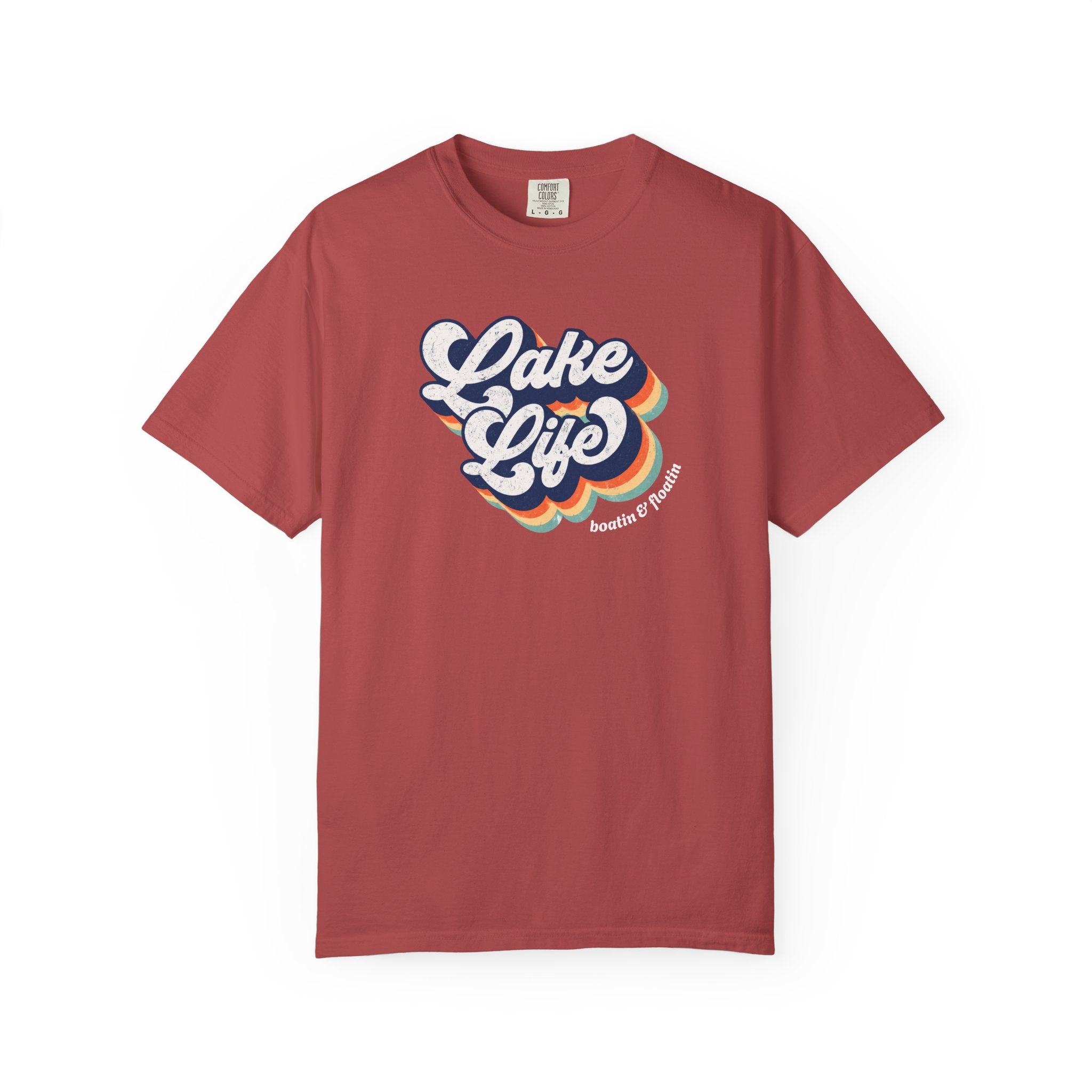 Lake Life T-Shirt — Retro Script Summer Lake Tee