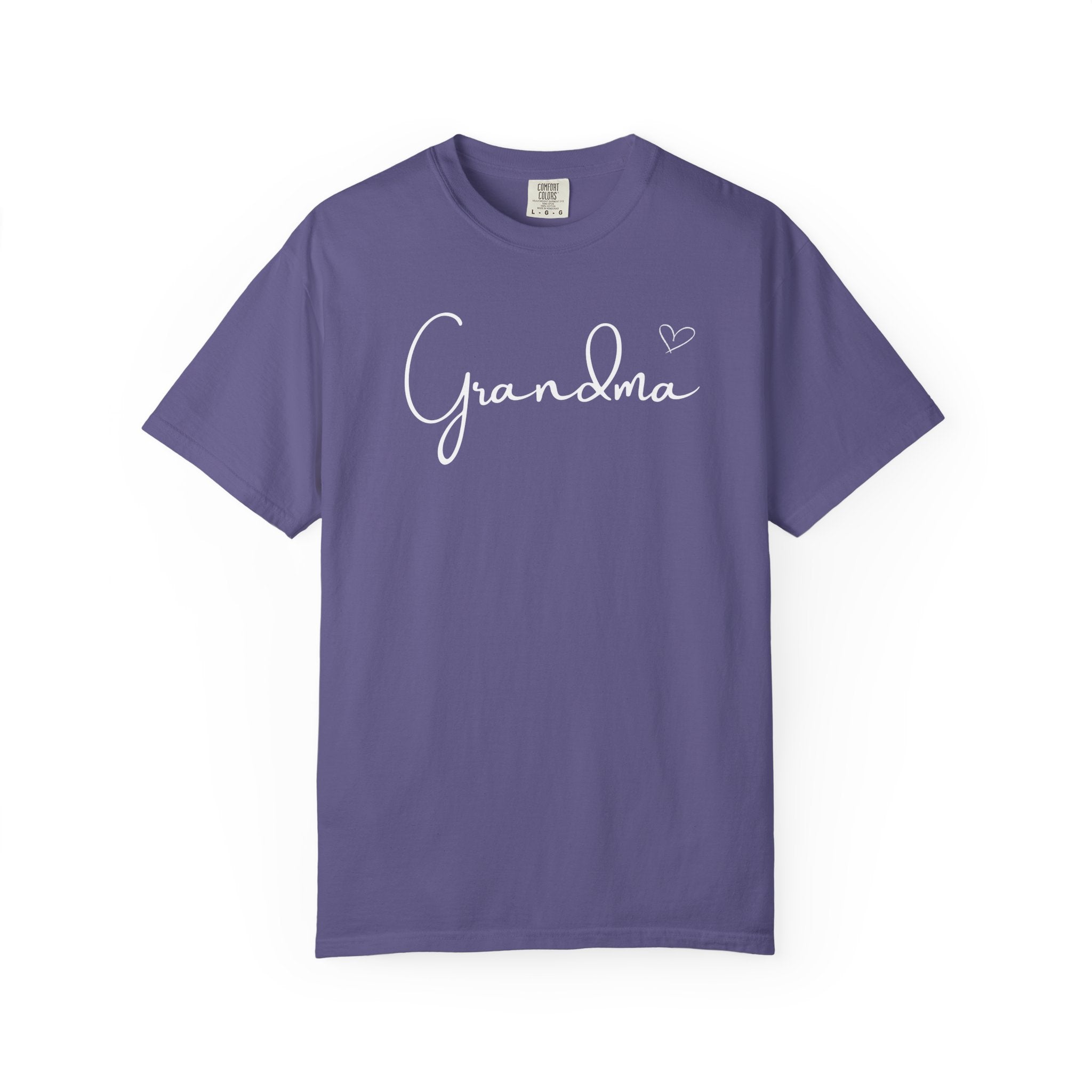 Grandma Script T-Shirt —  Heart Grandma Tshirt