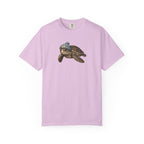 Sea Turtle Graphic Tshirt — Turtle Wearing Beanie TShirt