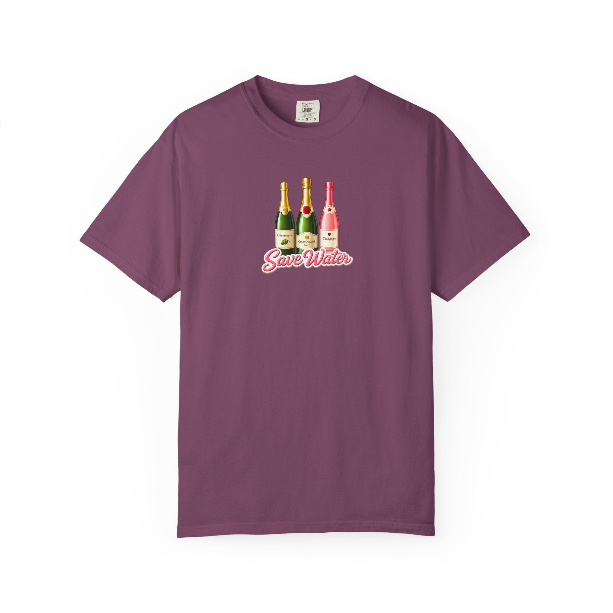 Save Water Champagne T-Shirt — Graphic Tee