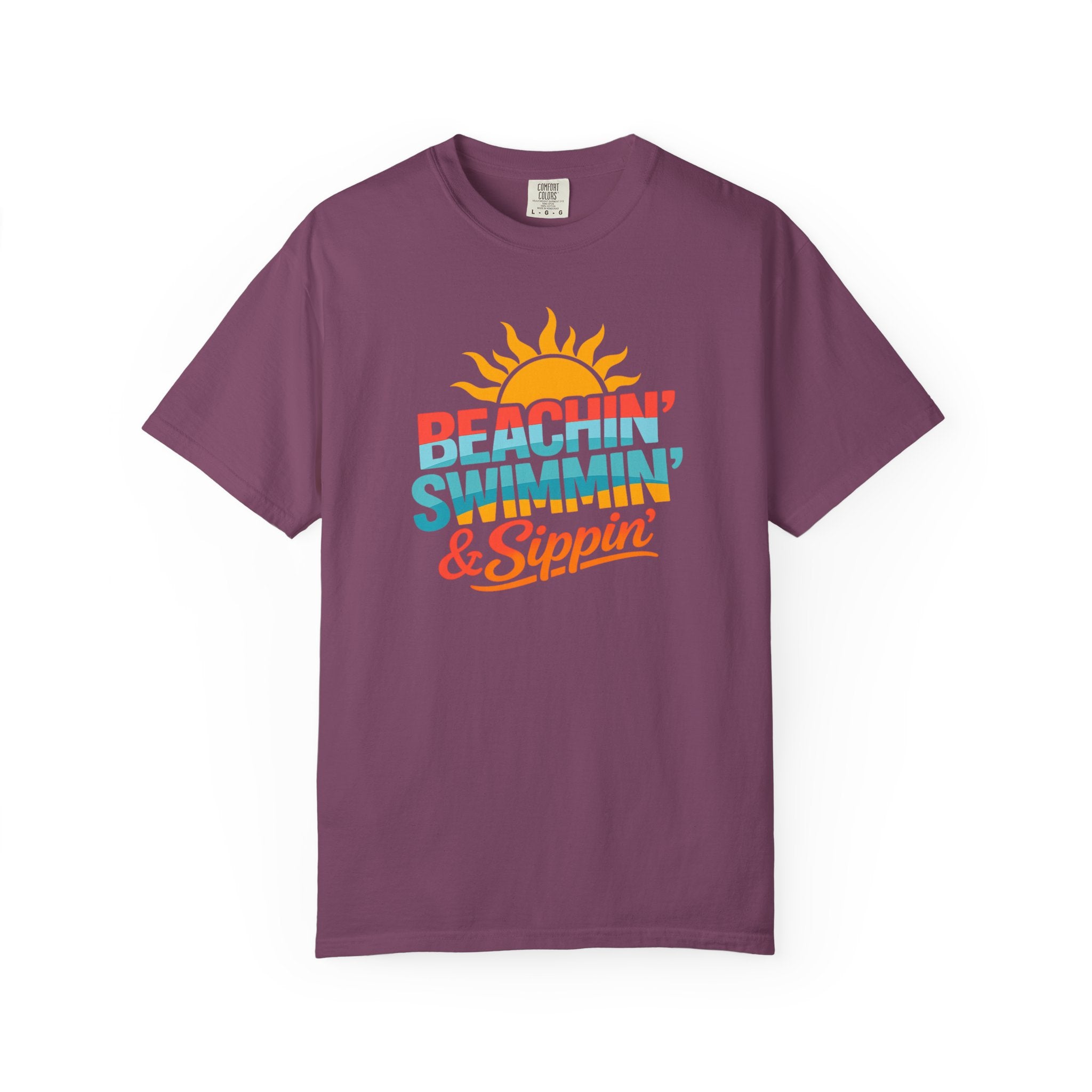 Beachin' Swimmin' & Sippin' T-shirt | Summer Tee