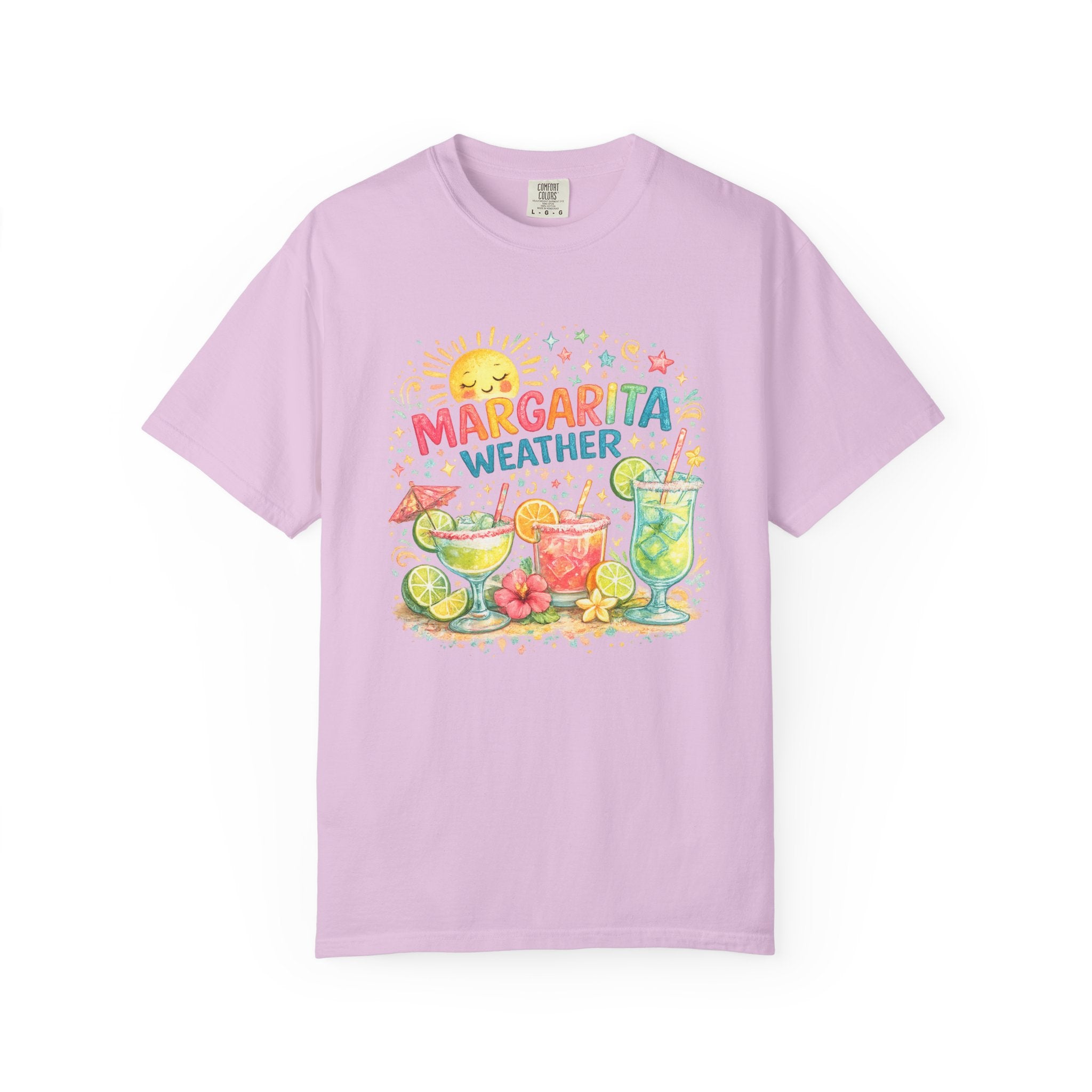 Margarita Weather T-shirt | Cocktail Illustration, Lime & Sunshine