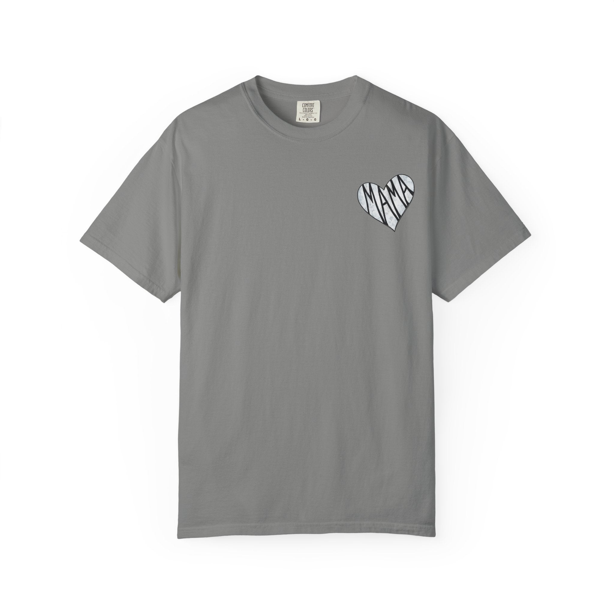 Gray t-shirt with MWD logo on a white background