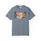 Beach Life sunset scene T-Shirt | coastal beach graphic tee