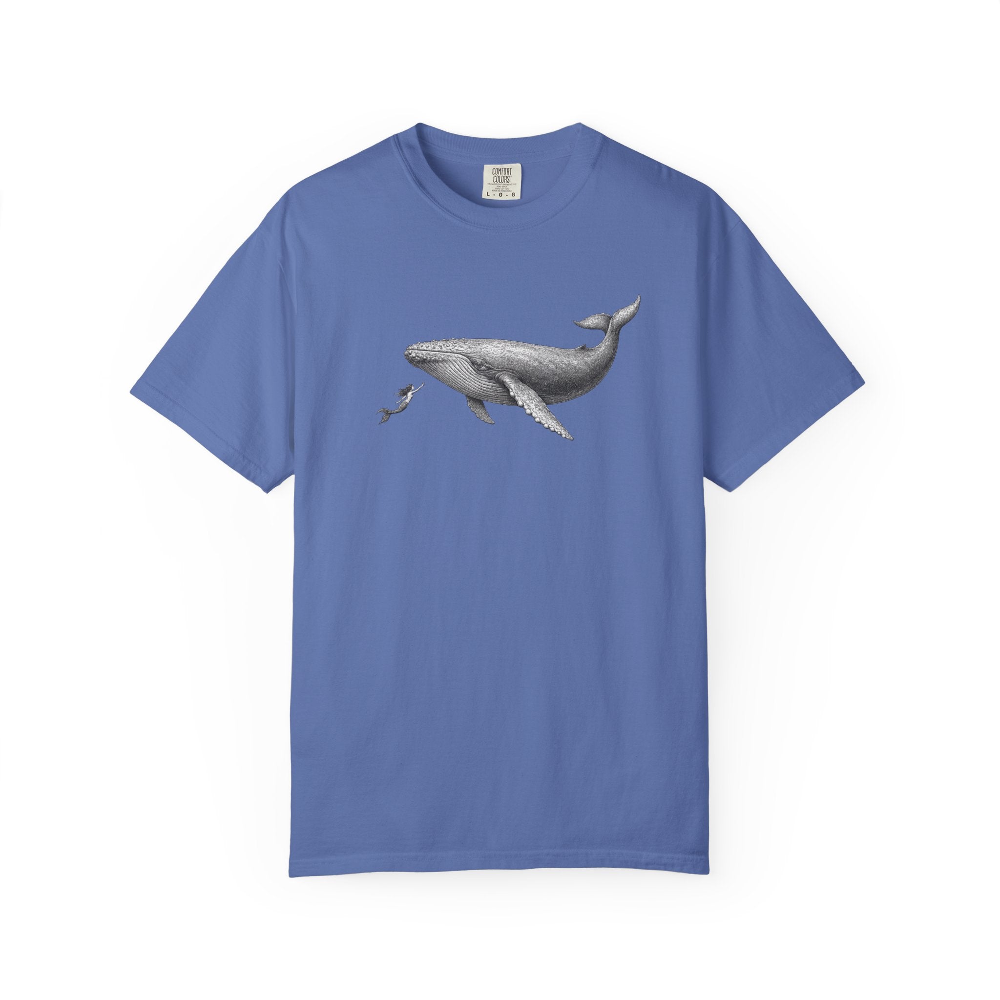 Whale & mermaid T-Shirt — Ocean Life Tshirt