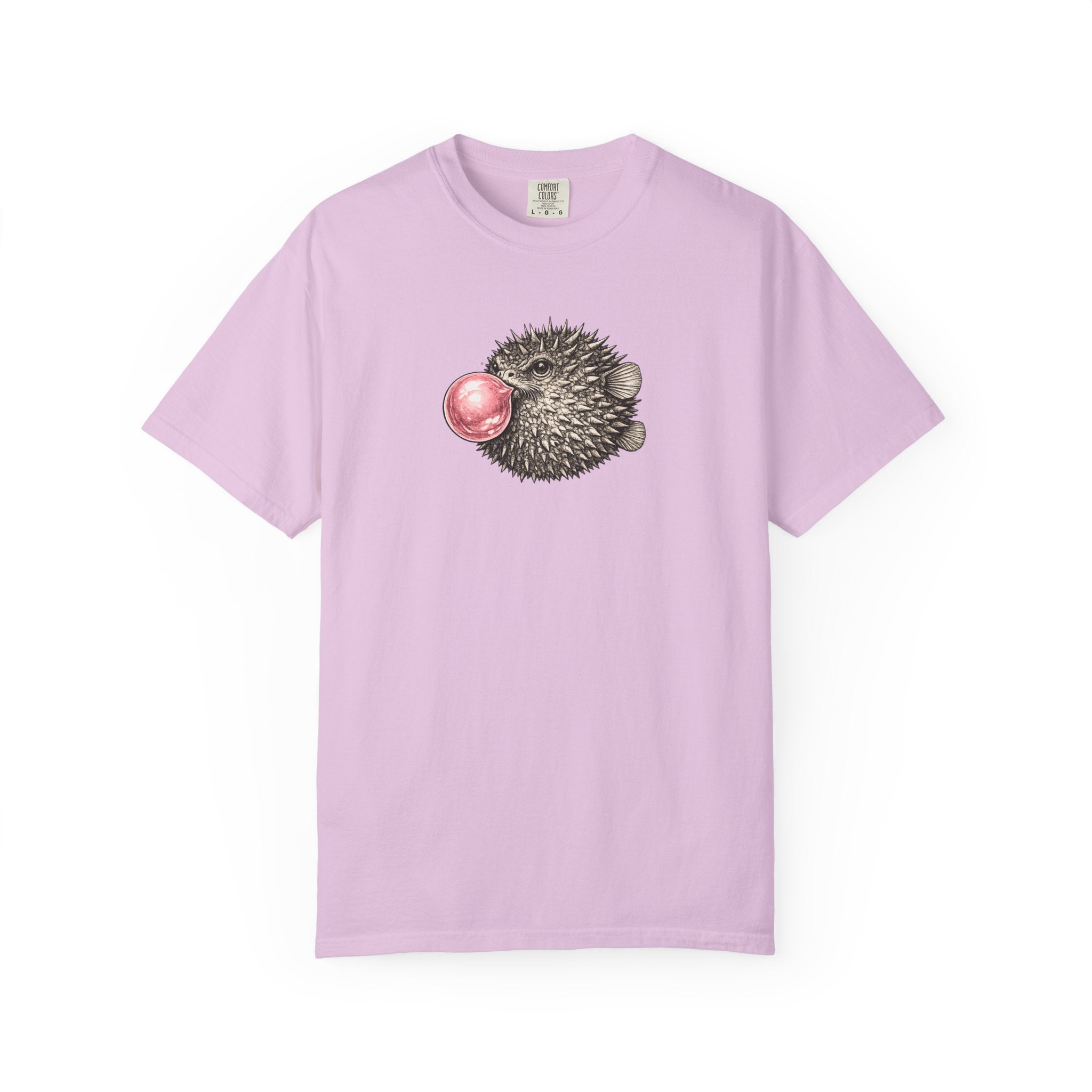 Pufferfish Blowing Bubble T-Shirt- Open Life Graphic Tshirt