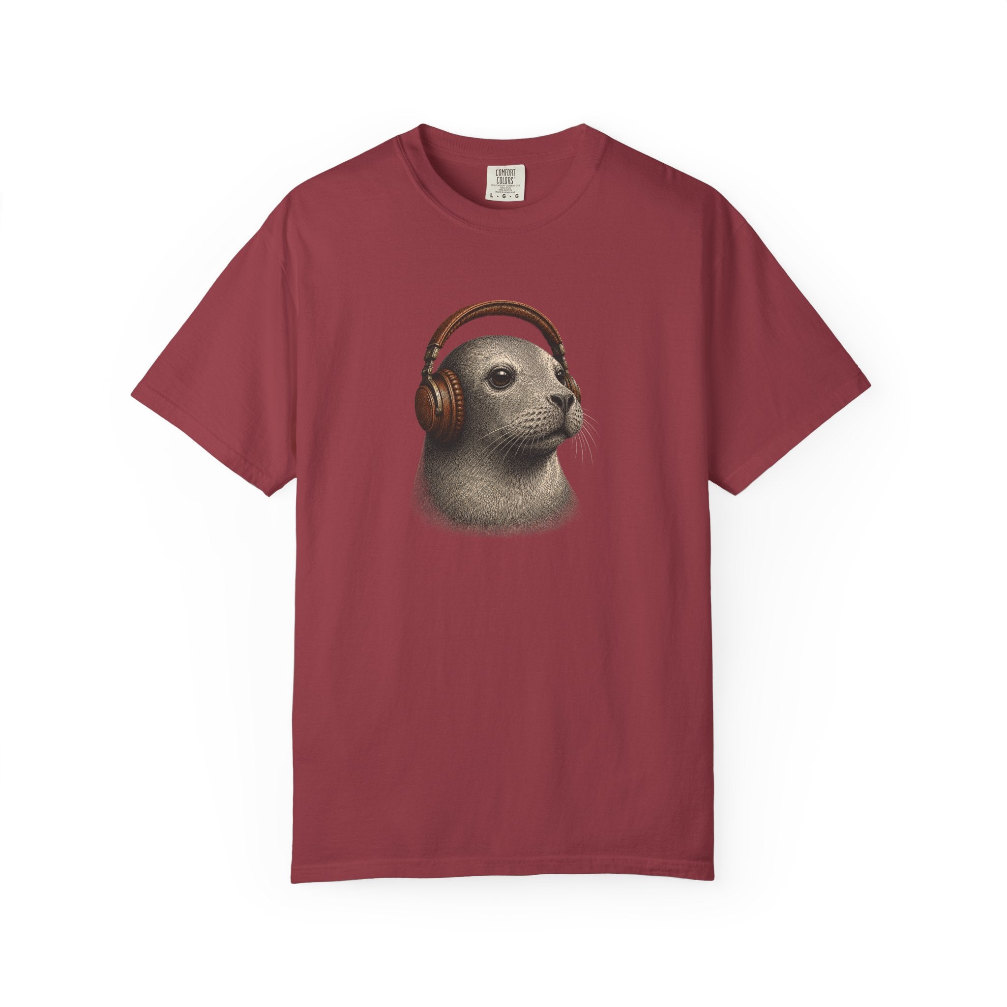 Seal with Headphones T-Shirt — Cute Ocean Animal Graphic Tee