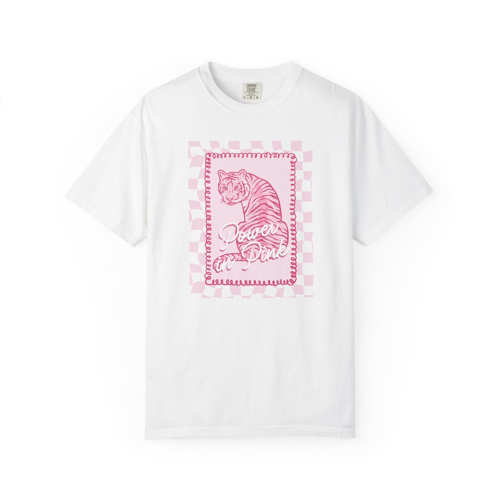 Power in Pink Tiger Tshirt- Cute Tshirts