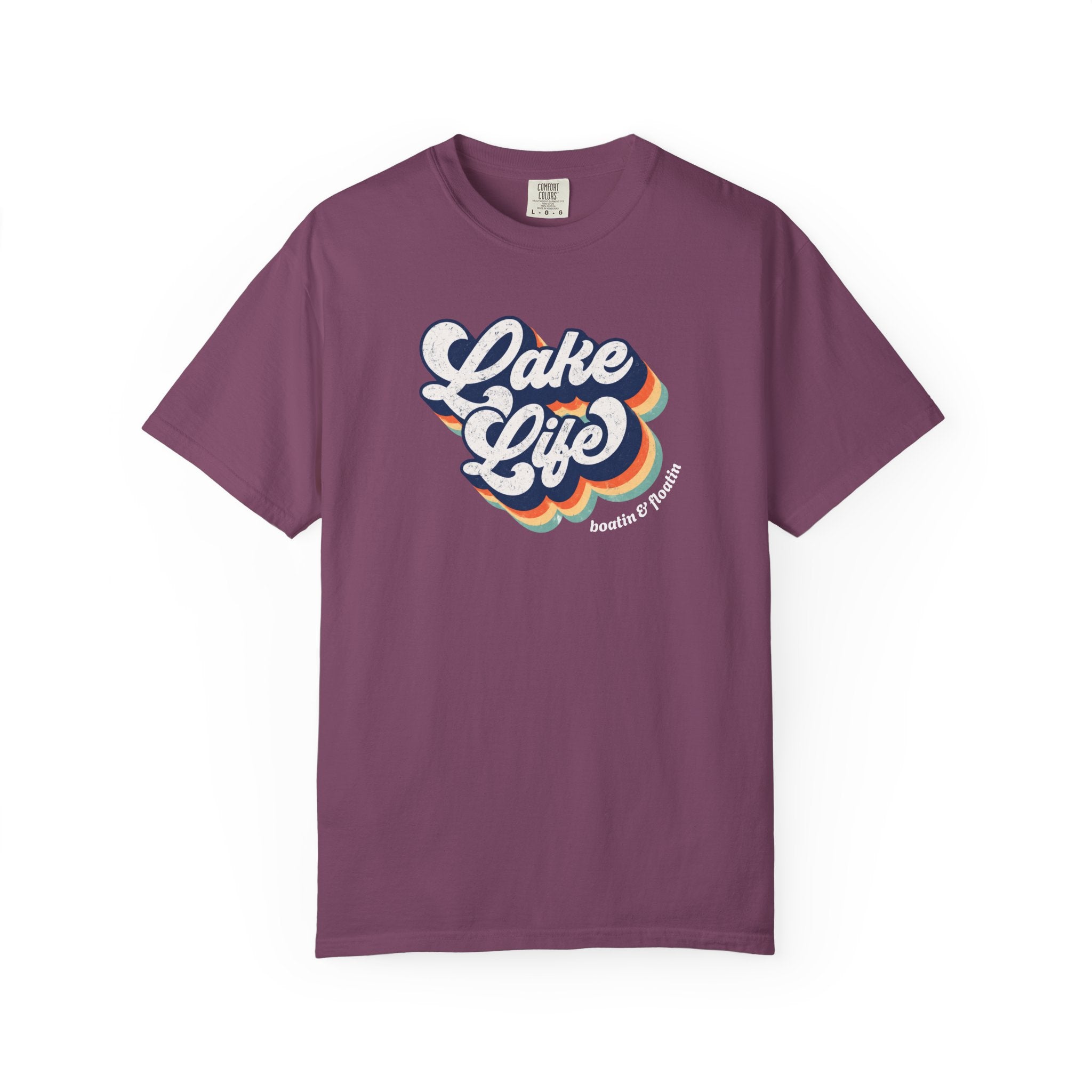 Lake Life T-Shirt — Retro Script Summer Lake Tee