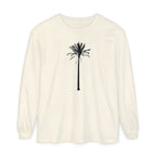 Palm Tree Long Sleeve T-Shirt — Minimal Tropical Graphic Tee