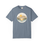 Sunrise Mountain Lake T-Shirt — Scenic Nature Graphic Tee