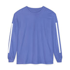 Striped Sleeve T-Shirt — Minimal Stripe Long Sleeve Graphic Tshirt