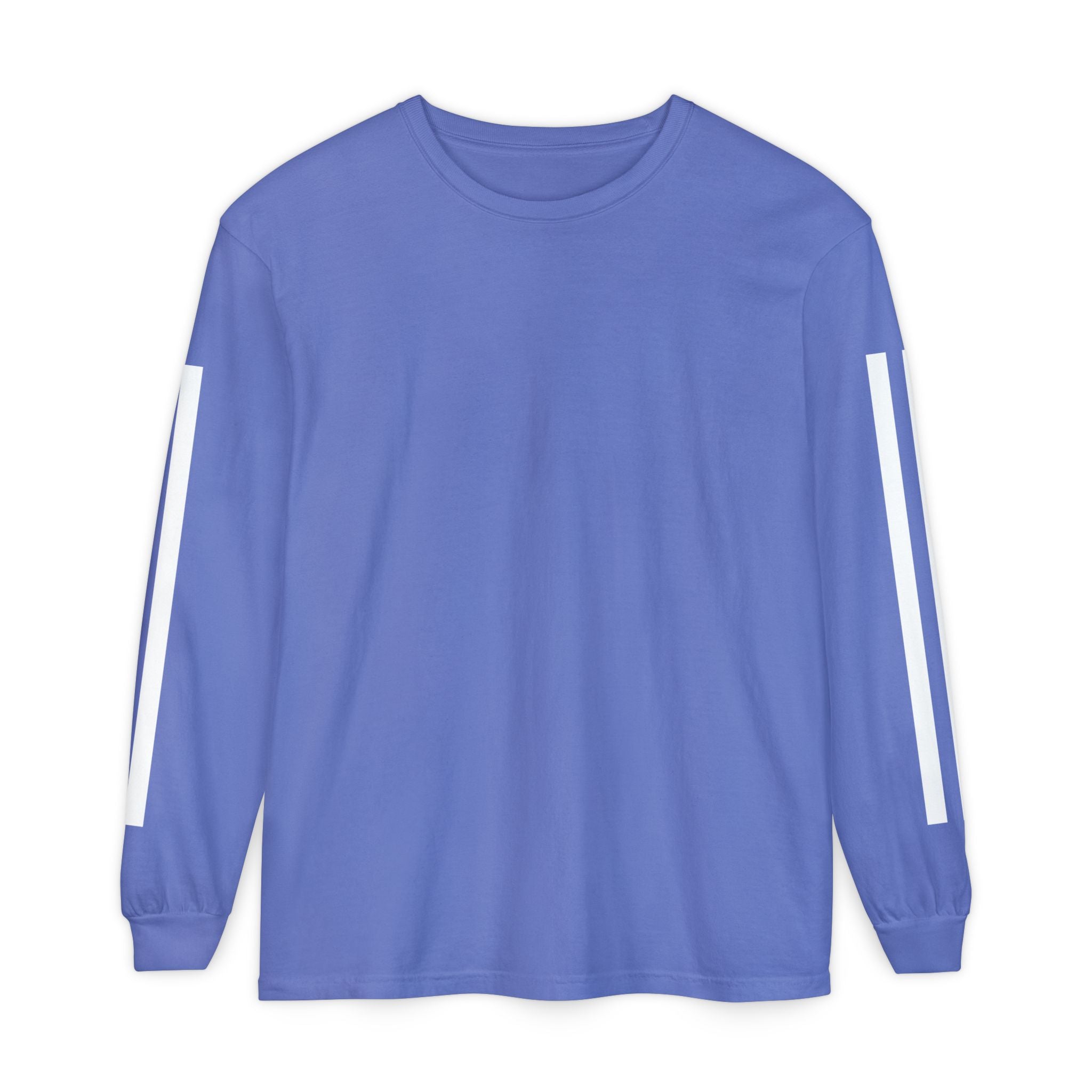 Striped Sleeve T-Shirt — Minimal Stripe Long Sleeve Graphic Tshirt