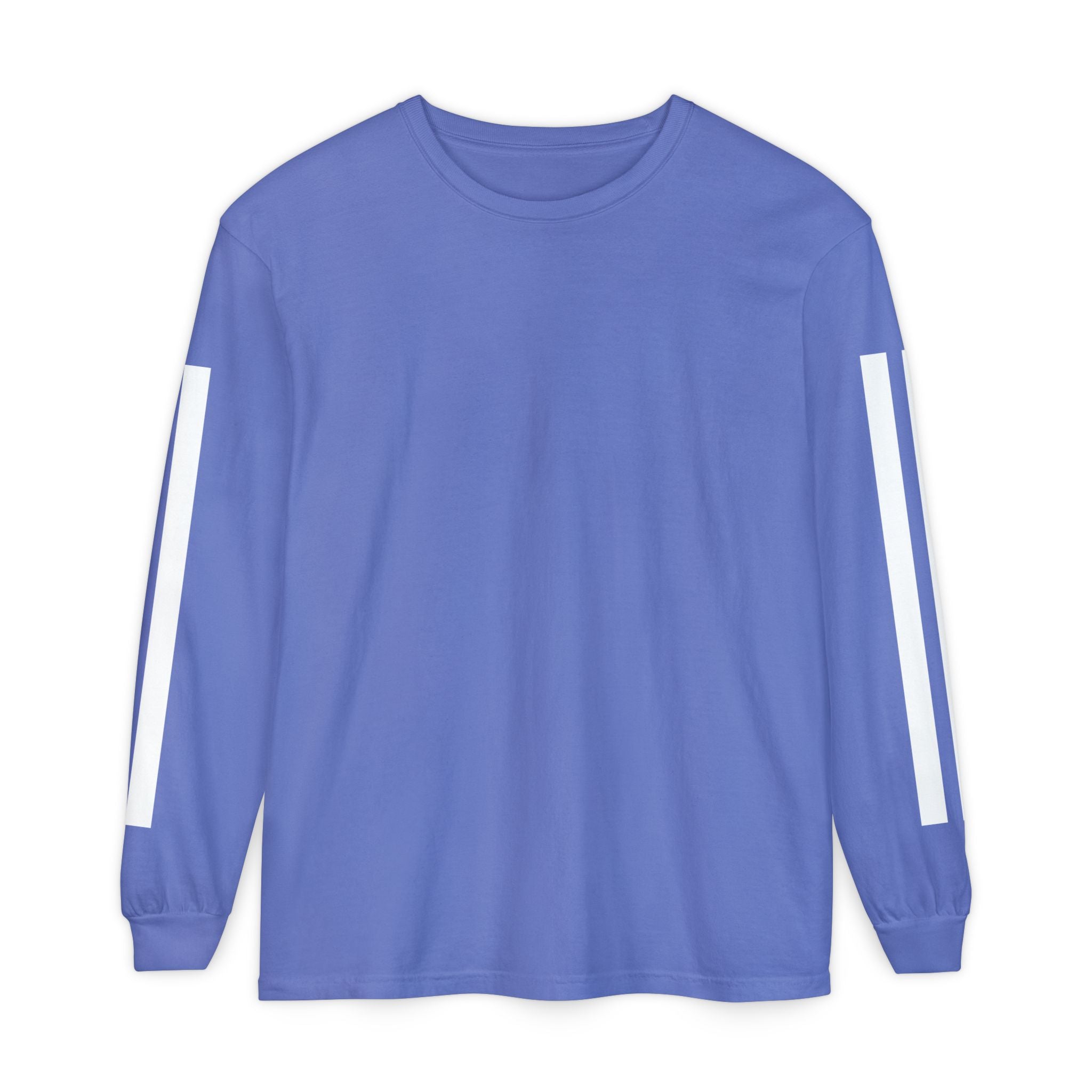 Striped Sleeve T-Shirt — Minimal Stripe Long Sleeve Graphic Tshirt
