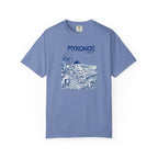 Mykonos Greece Vintage Sketch T-Shirt- Greece Graphic Tshirt