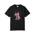 All American Cowboy T-shirt | Patriotic Boots and Flag Graphic