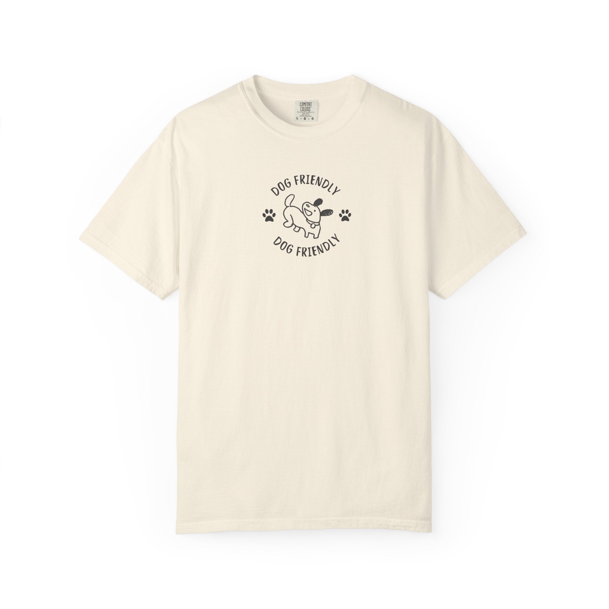 Dog Friendly T-Shirt — Cute Paw Print &  Dog Graphic Tee