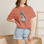Pelican with Beanie T-Shirt — Ocean Life Graphic Tshirt