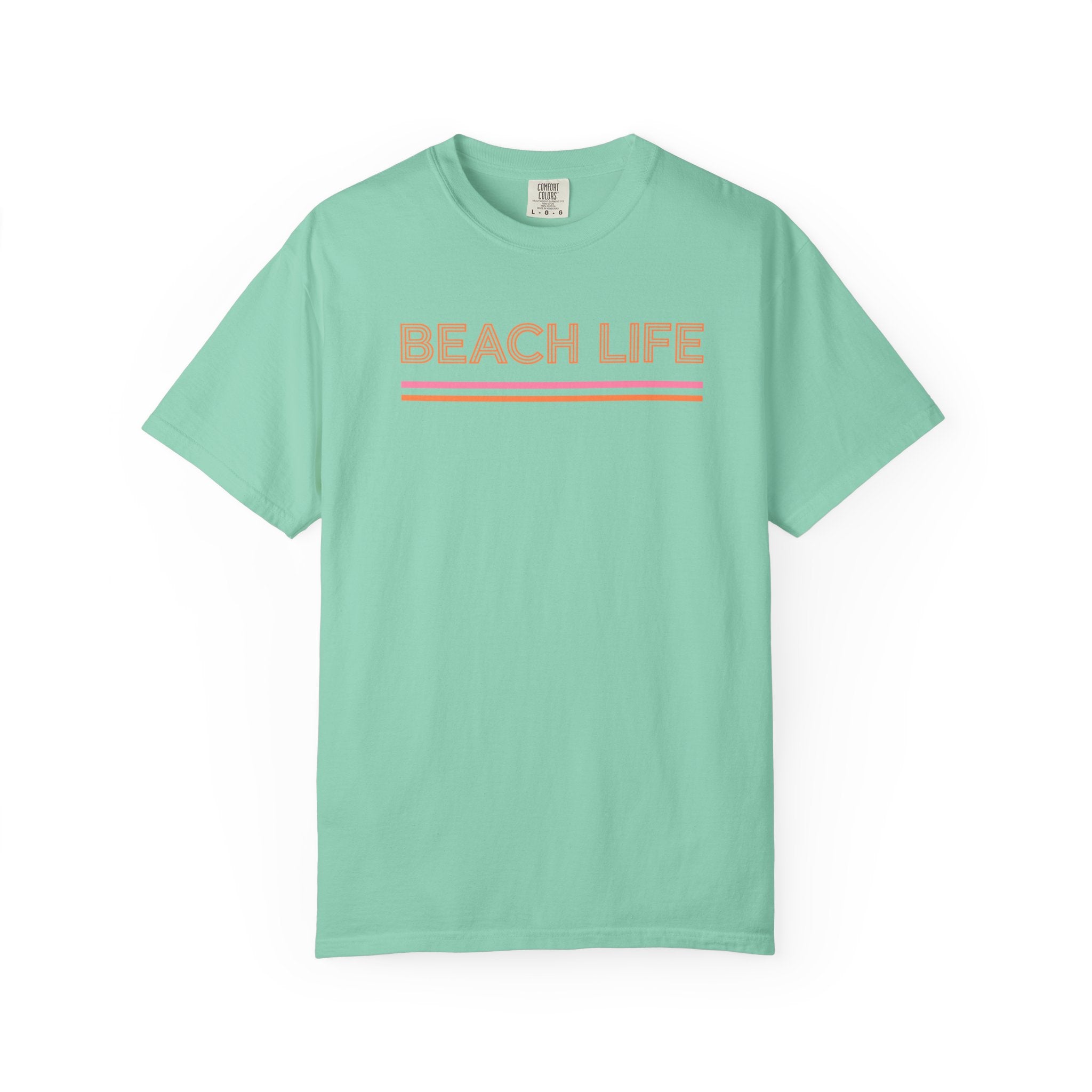 Beach Life T-Shirt — Retro Striped  Graphic Tee
