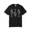 Three Fish T-shirt | Retro Fish Illustration, Nautical Beach Tee