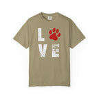 Red Paw Print T-Shirt | Minimal Animal Pet Lover Shirt