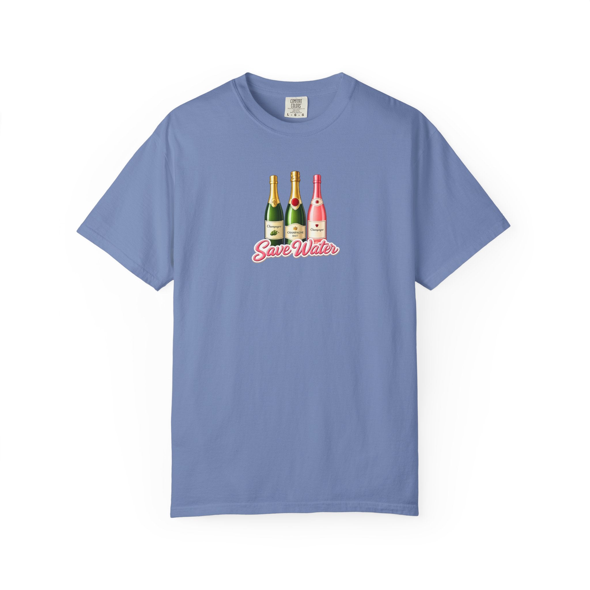 Save Water Champagne T-Shirt — Graphic Tee