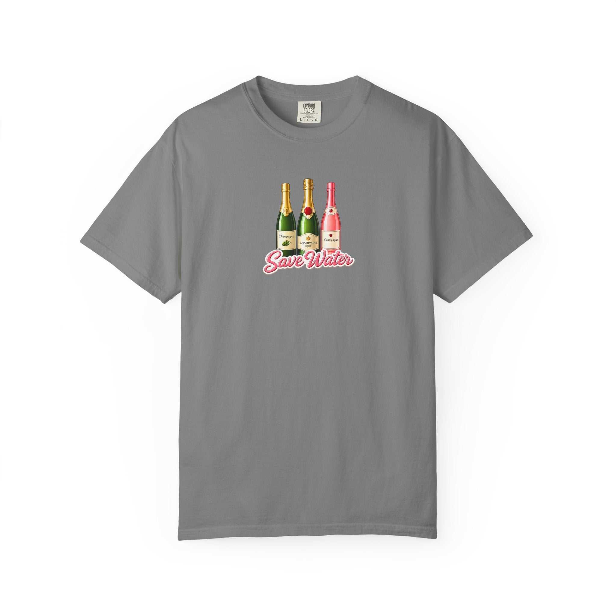 Save Water Champagne T-Shirt — Graphic Tee