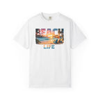Beach Life sunset scene T-Shirt | coastal beach graphic tee