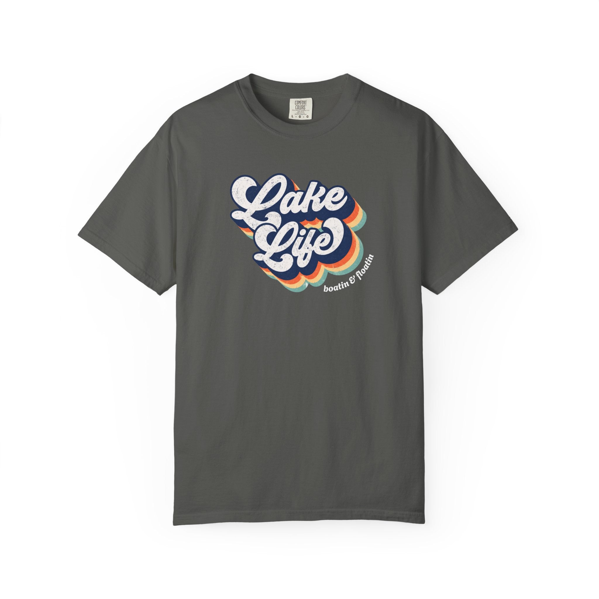 Lake Life T-Shirt — Retro Script Summer Lake Tee